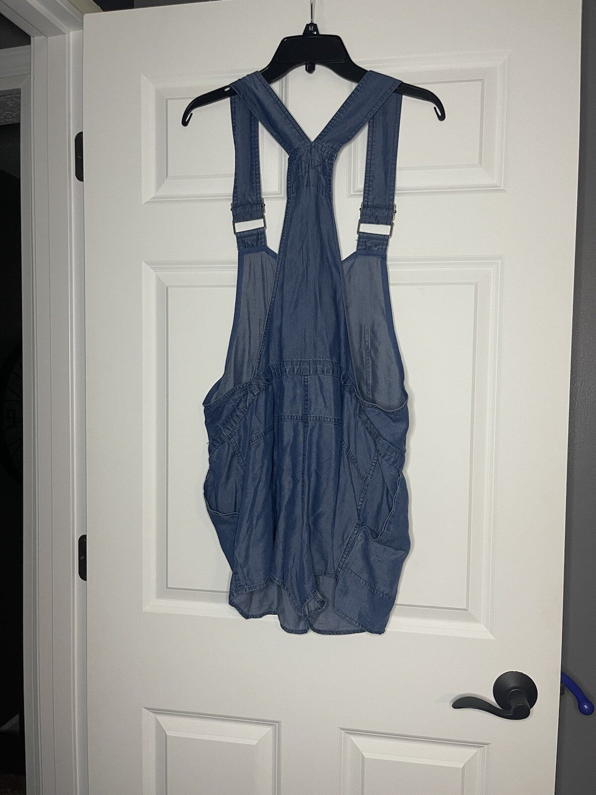 Thread & supply overall shorts medium blue 