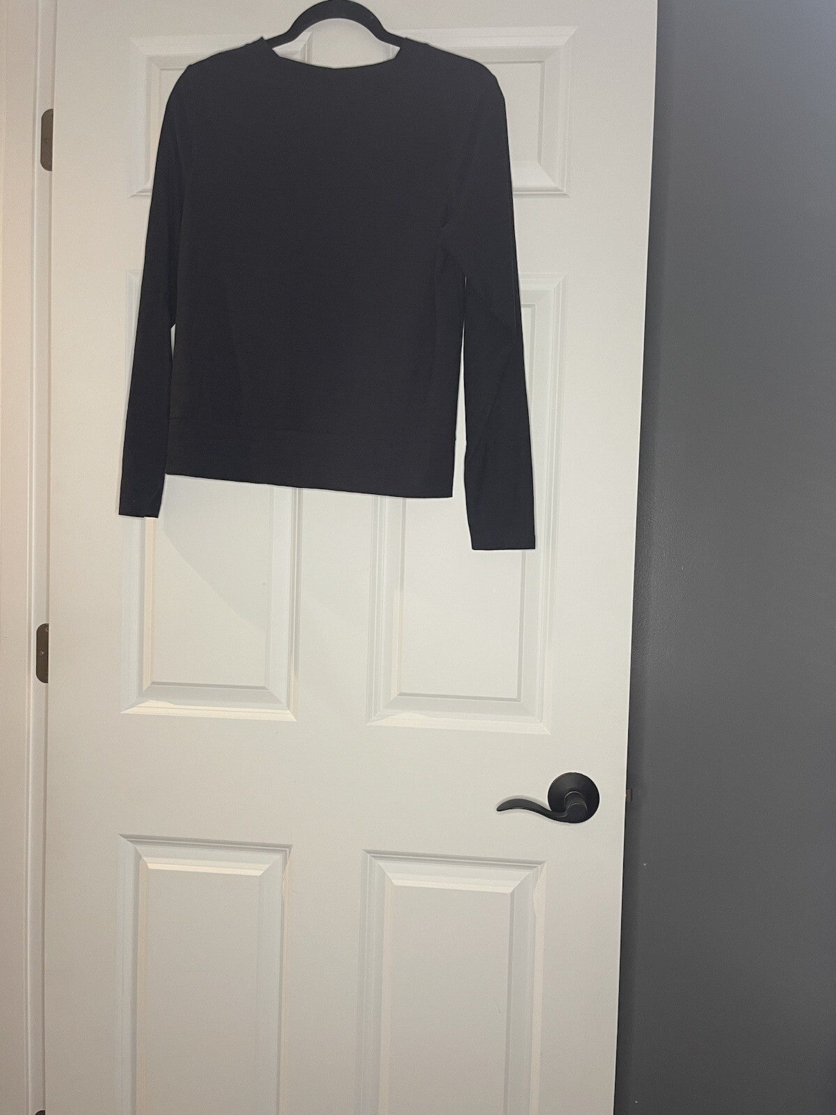 Old Navy Active Breathe Long Sleeve Twist Front Large Charcoal 