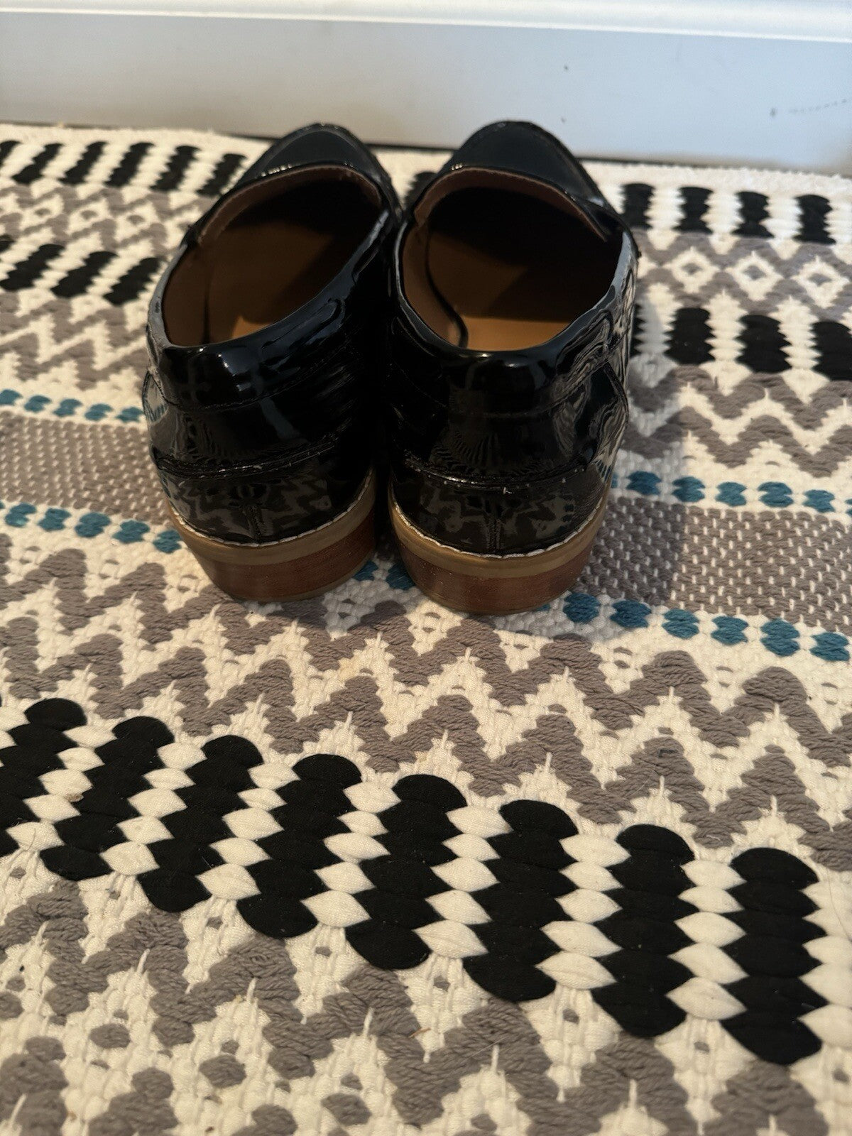 Steve Madden Mellany Shoes Size 9 Shiny Black 