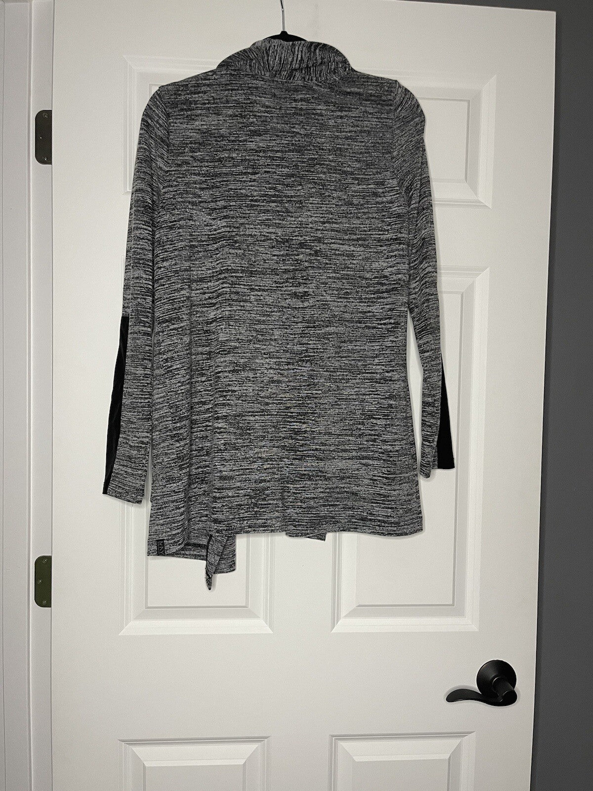 Marc new york cardigan black gray small
