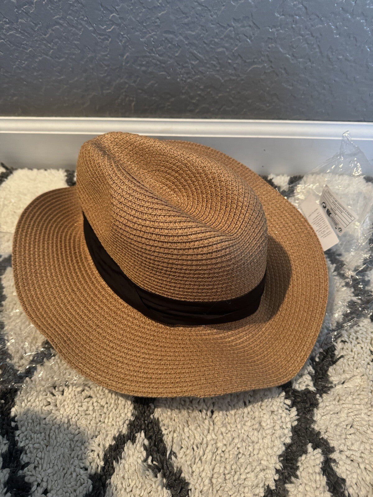 Unbranded Beach Hat Brown And Black New In Bag