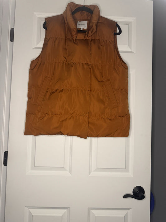 Gibson Latimer Puffy Vest Medium Burnt Orange 