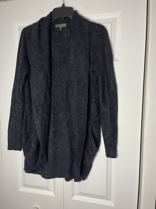 Barefoot dreams cardigan black xs/s with pockets 