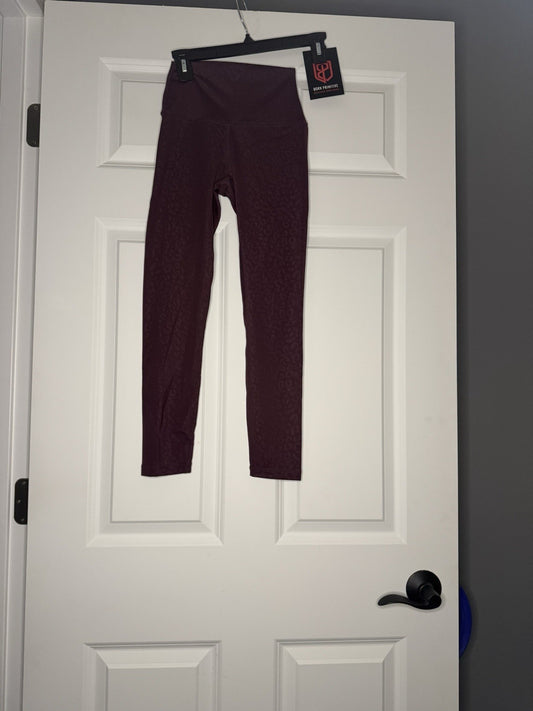 Born Primitive Leggings Small Plum Animal Print Nwt 