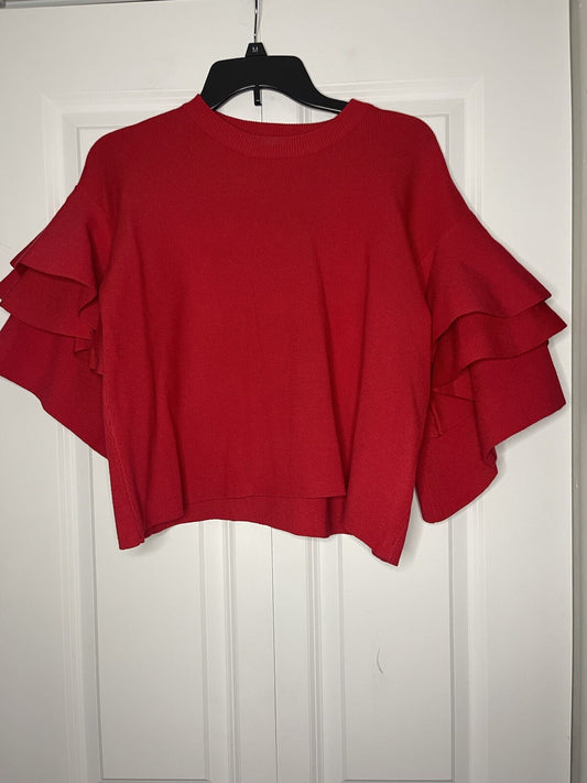 Favlux fashion sweater medium flowy sleeves nwt 