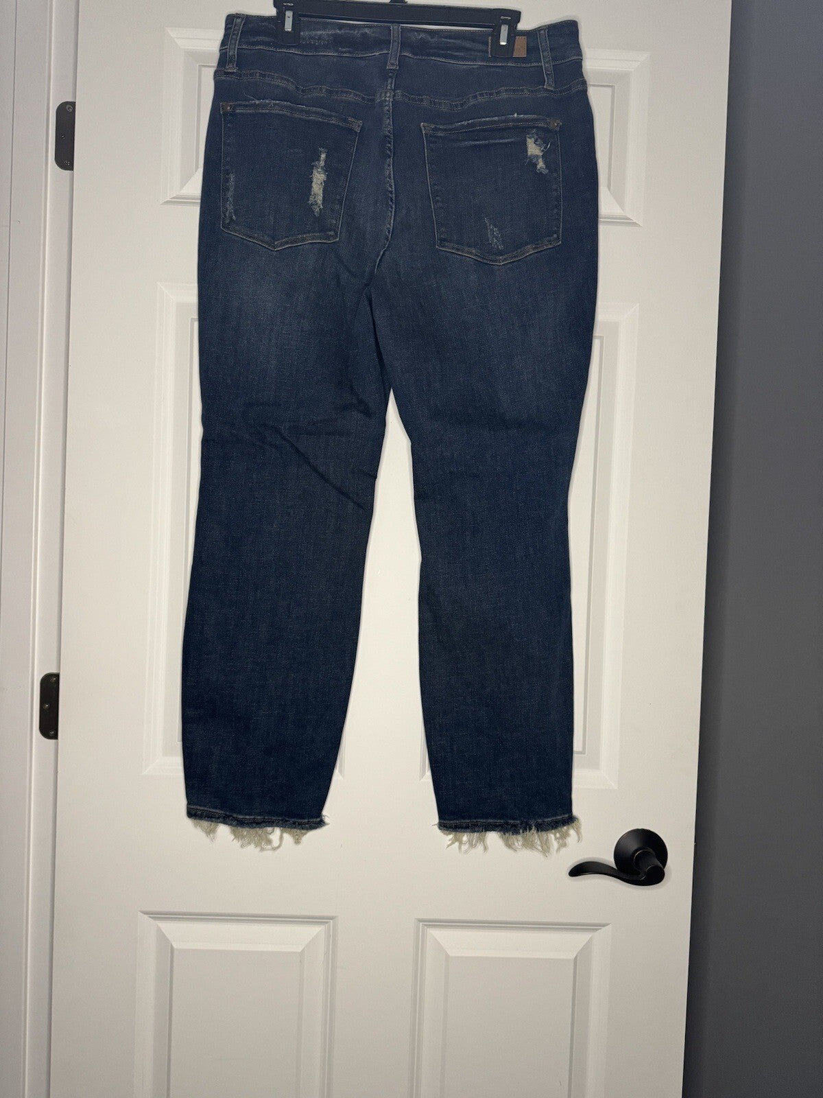 Judy Blue 14w Boyfriend Fit Distressed Dark Wash Jeans 