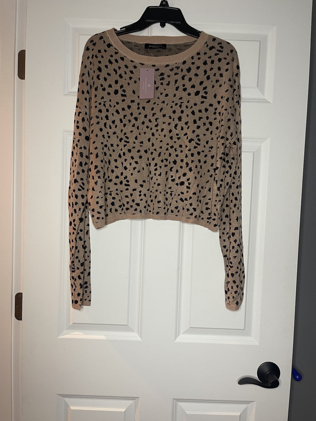 Maverick the collection 2 piece lounge set medium animal print brown black NwT