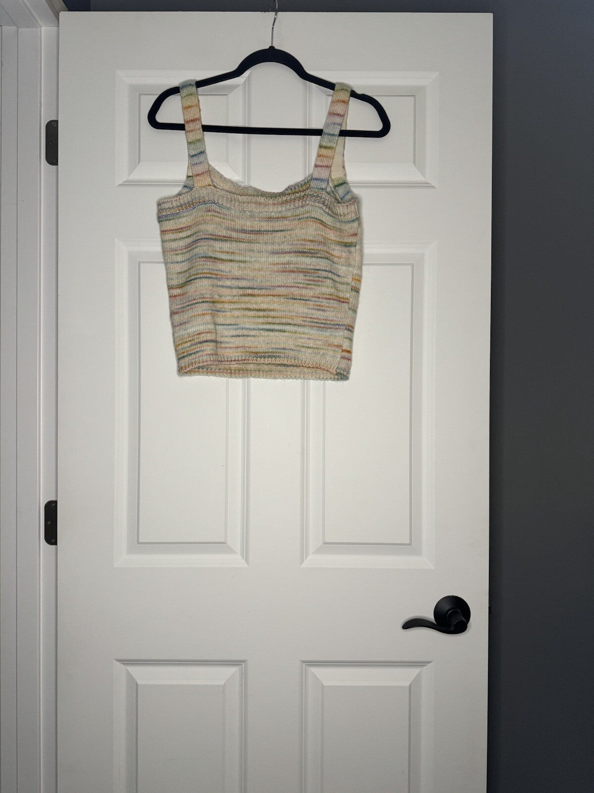 Z Supply Sleeveless Top Sweater Material Large Yellow Green Purple Pink Blue Str