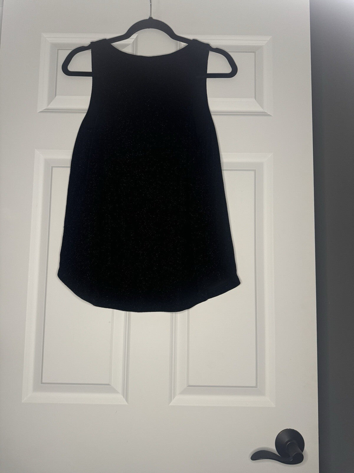 Z Supply Sleeveless Black Blouse Small Black W Sparkles 