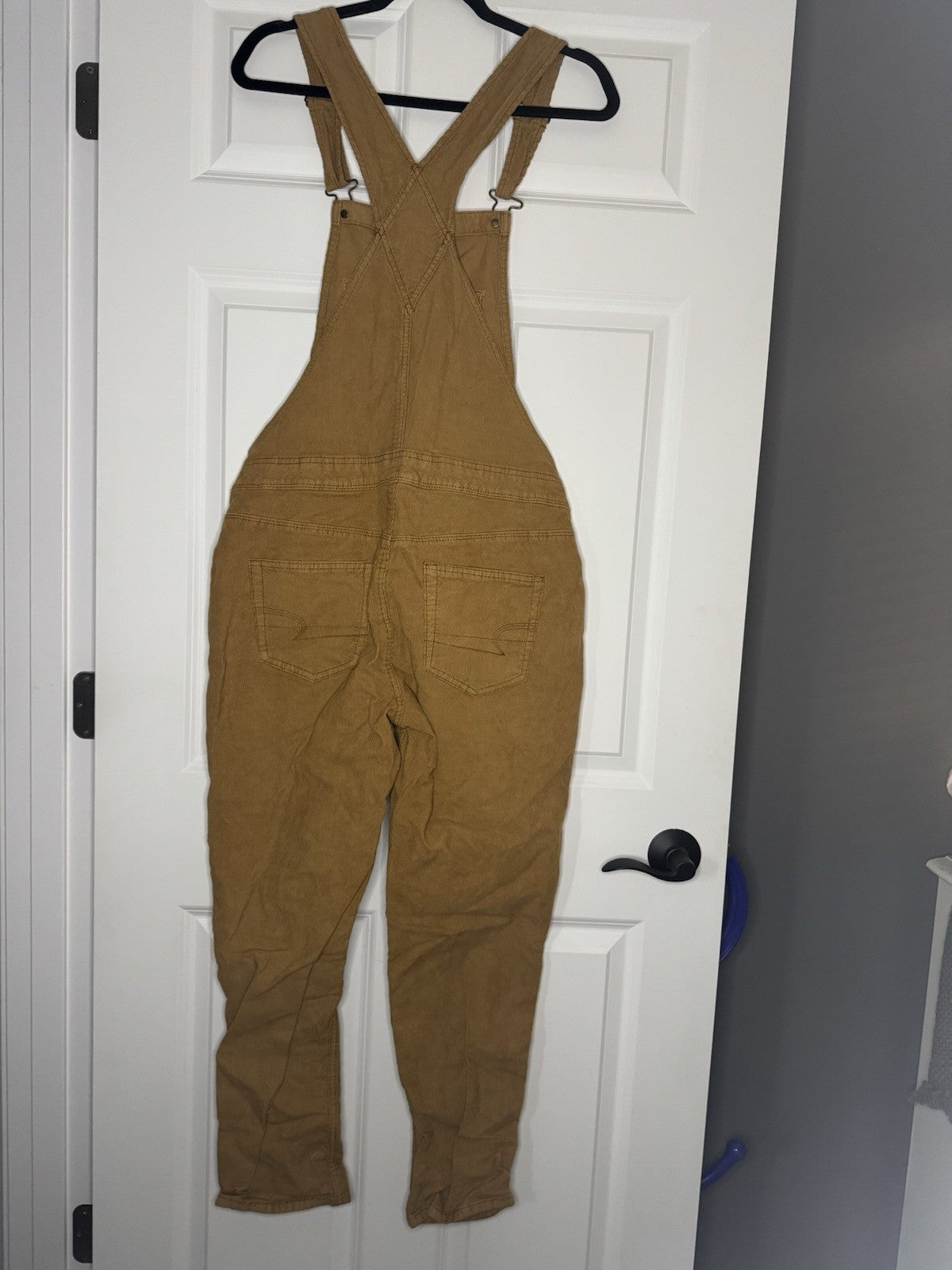 American Eagle Corduroy Overall Mustard Brown Medium 