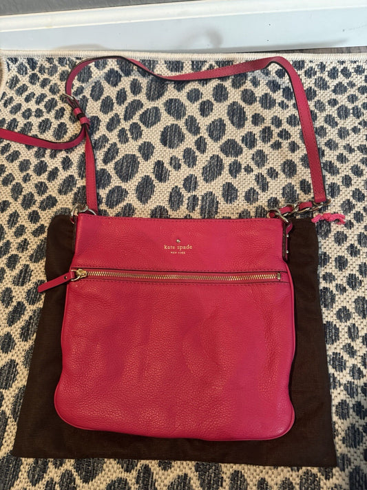 Kate Spade Pink Crossbody With Dust Cover In Good Condition