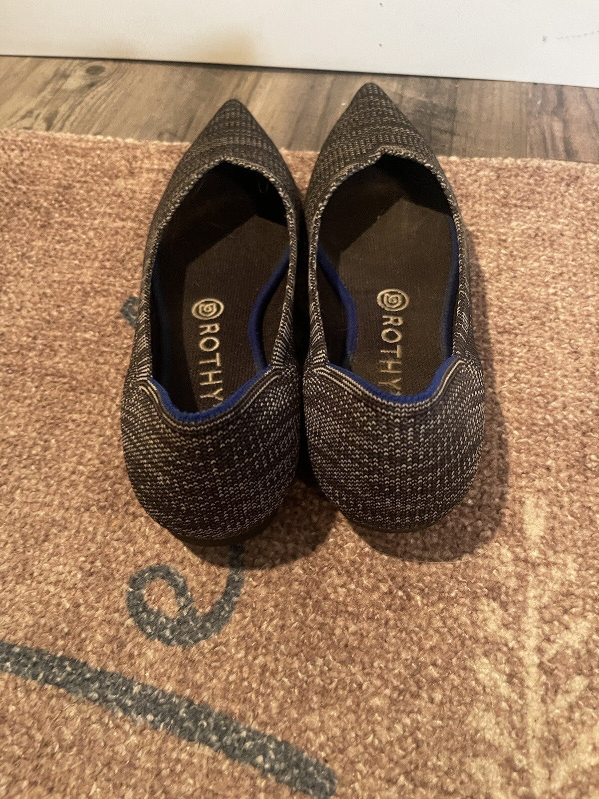 Rothy’s Charcoal Gray Mix Flats Size 8.5 