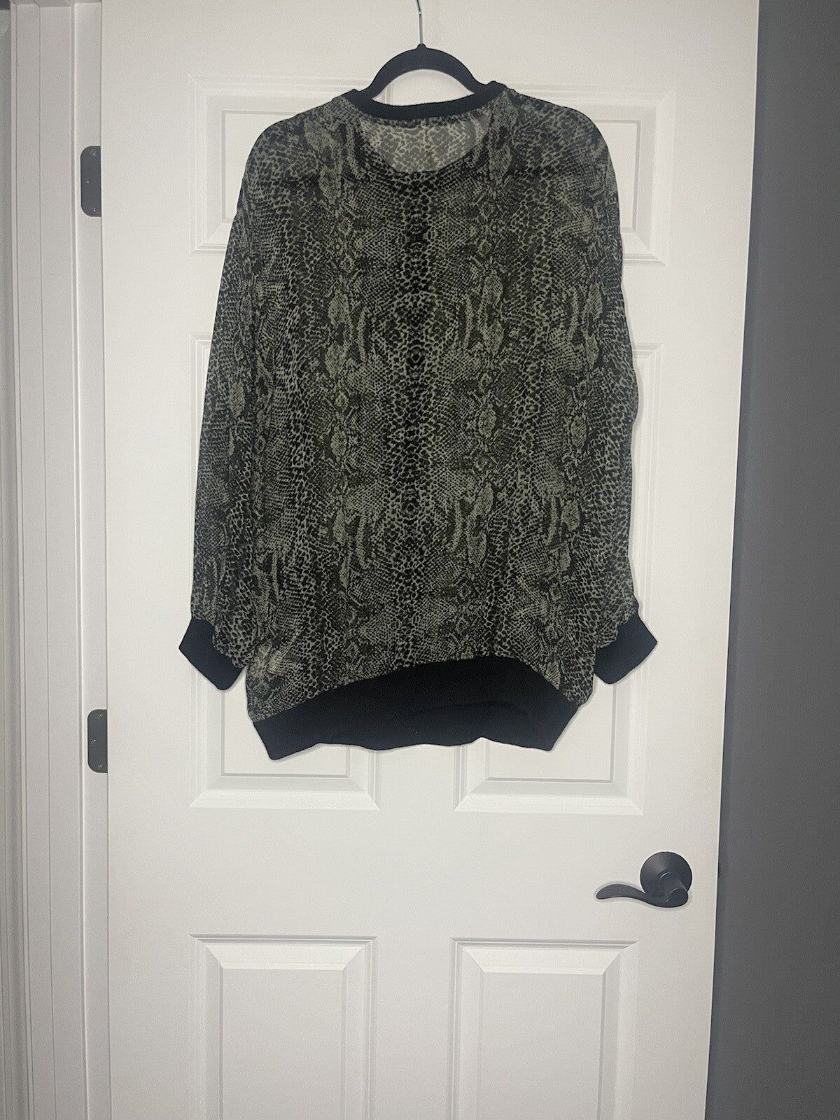 Free people cardigan small black print