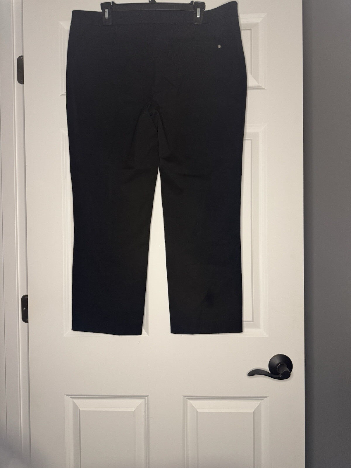 Banana Republic Slacks Size 14 Black Cotton Rayon Spandex 