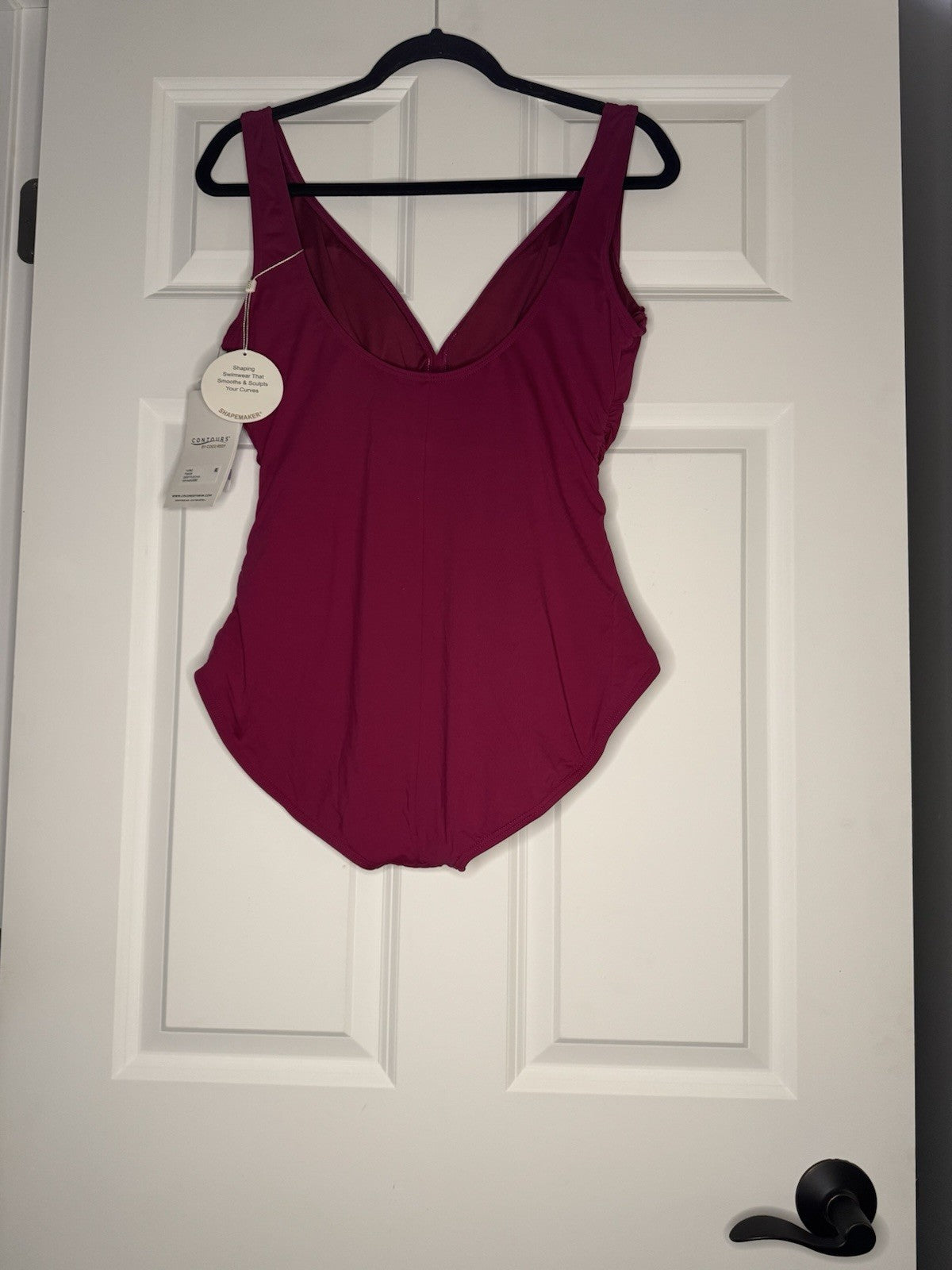 Contours By Coco Reef Bra Sized Shaping Swimwear Deep Fuscia 14/38C Nwt 138