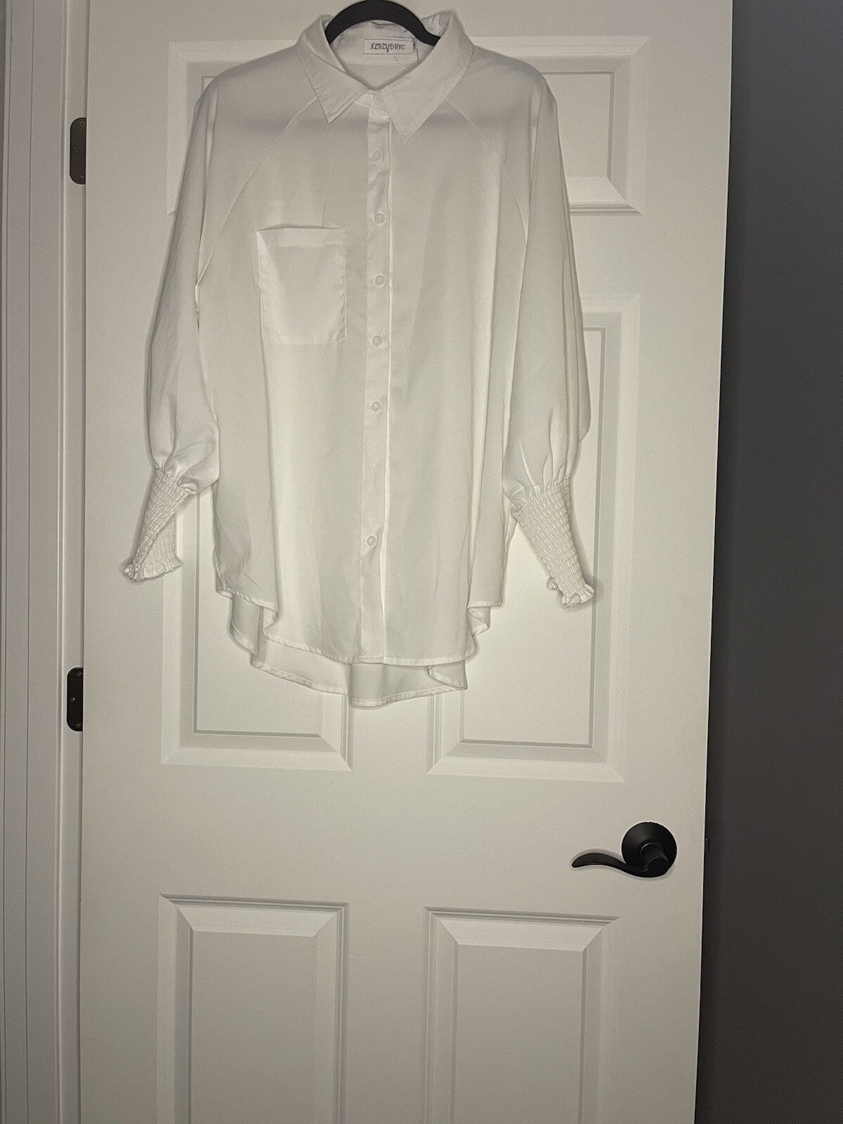 Nlbzydhfc Long Sleeve Cover Up White Button Up Nwot