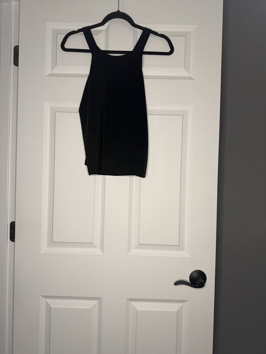 Nike Dri Fit Tank Top Small Black Logo Straps