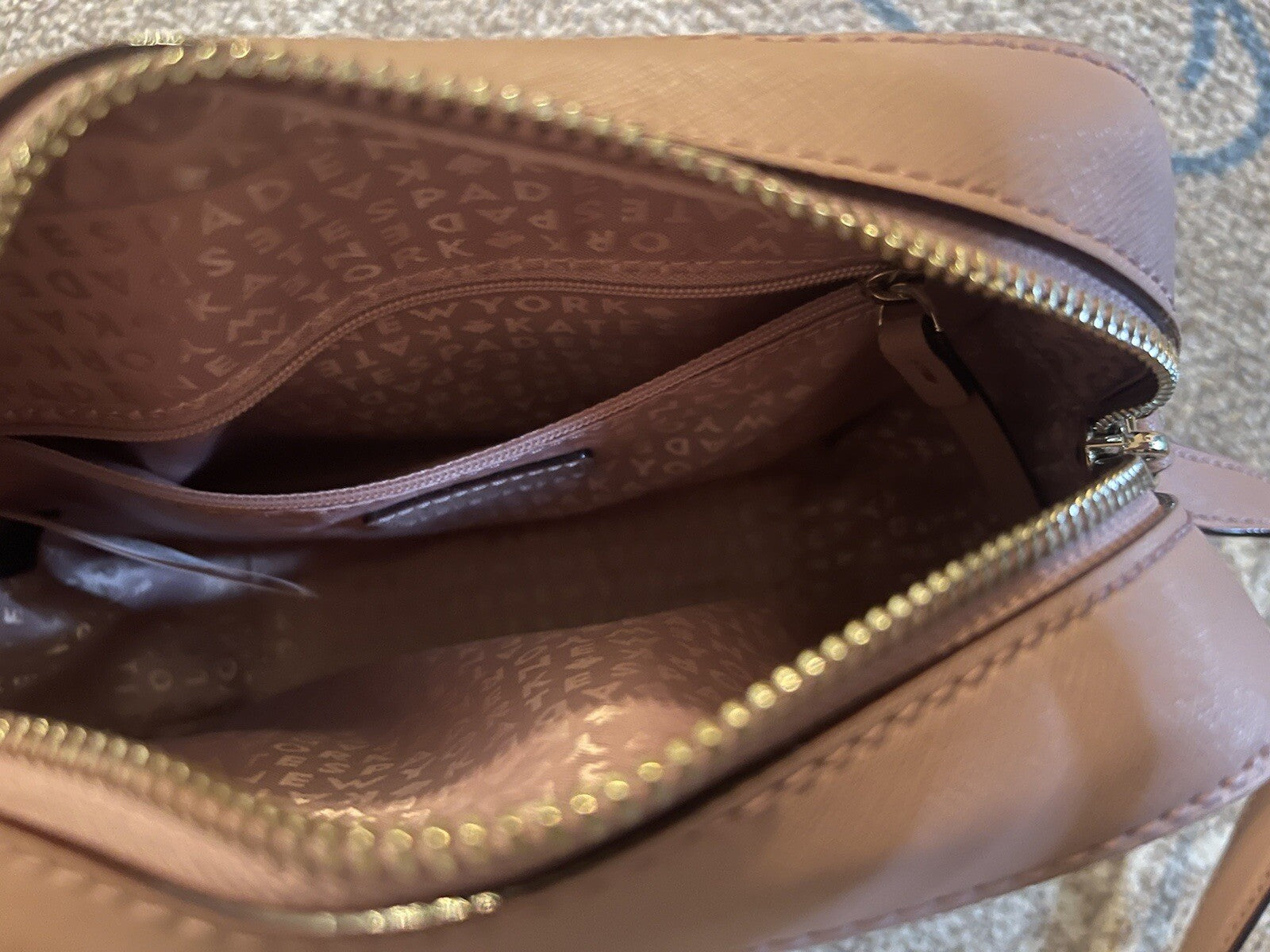 Kate spade purse square mauve