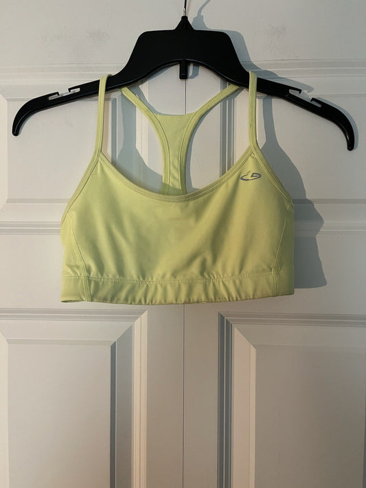 Champion duo dry xs sports bra neon yellow