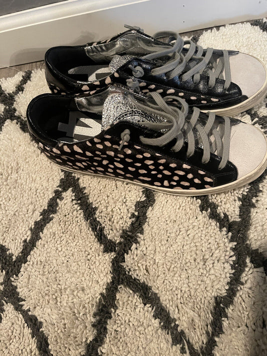 P448 John Calf Hair Spotted Cowiena Spotted Sneaker Size 41