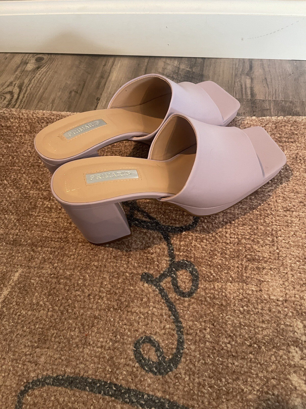 Primark Heel Sandals Purple Size 7