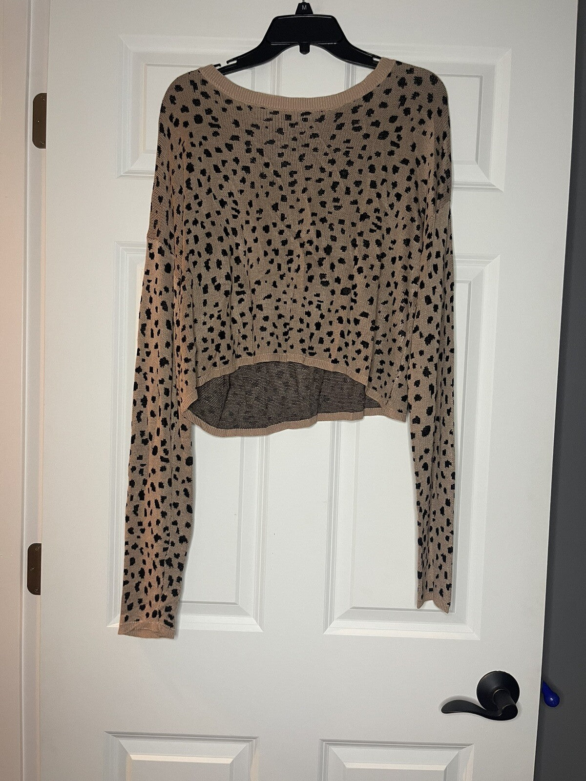 Maverick the collection 2 piece lounge set animal print brown black small nwt