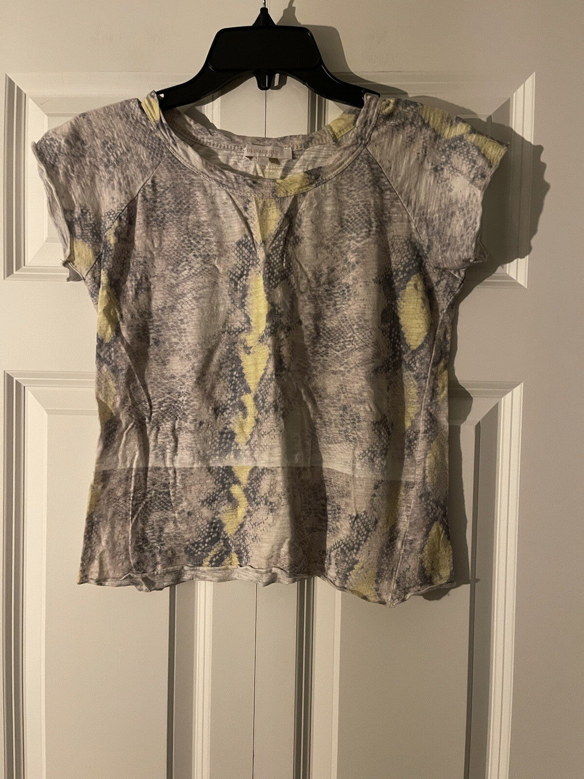 Olivaceous short sleeve blouse size small 