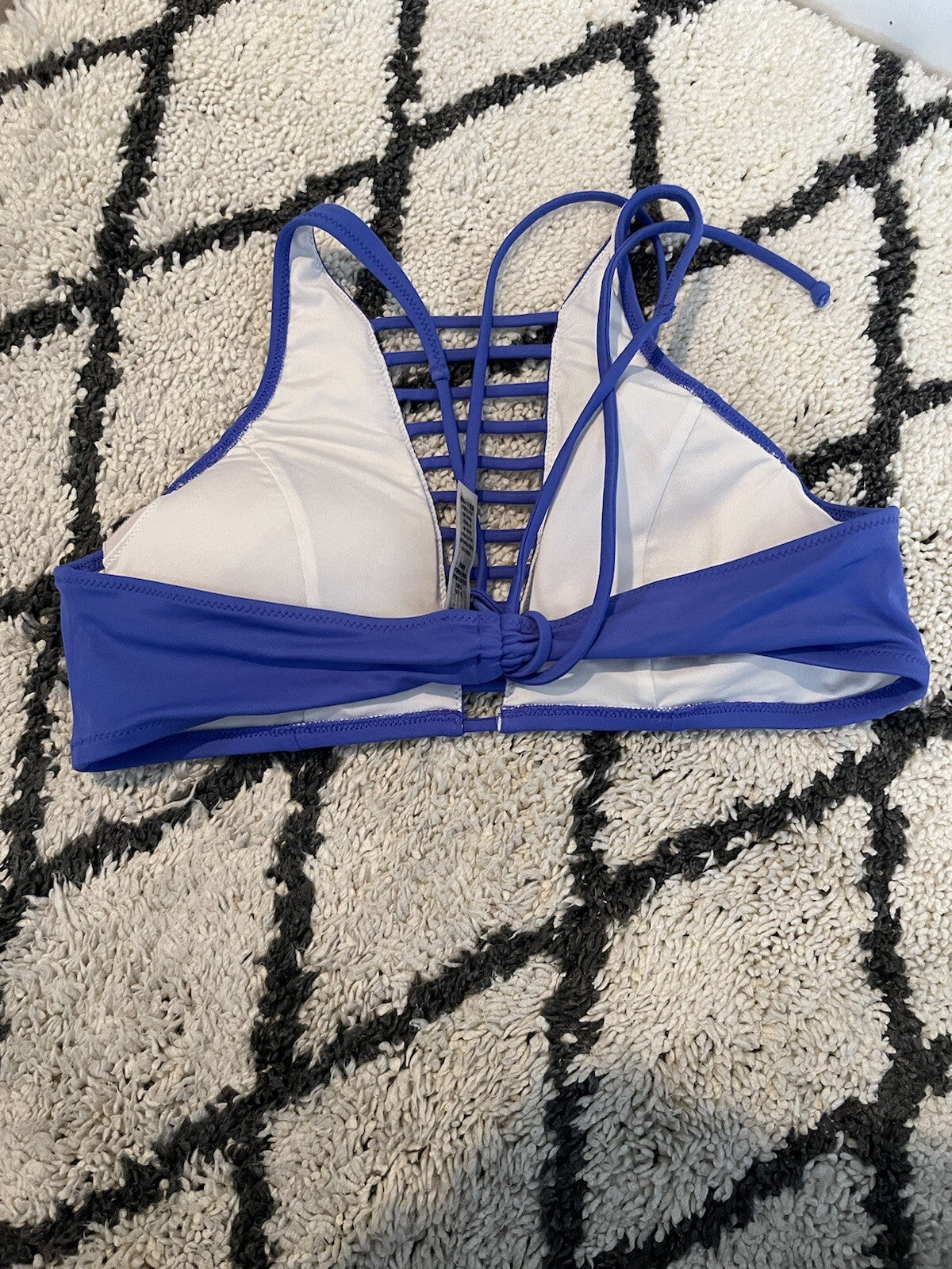 Pink Victorias Secret Swimsuit Top Blue Large 