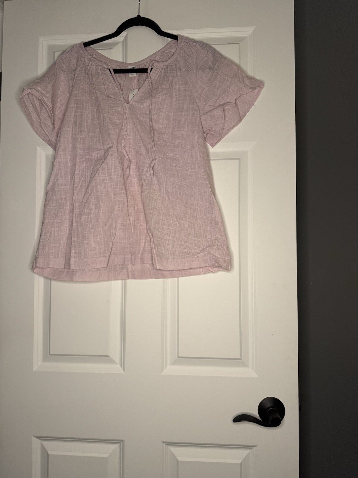 Old Navy Short Sleeve Sheer Top Large Lavender NWT
