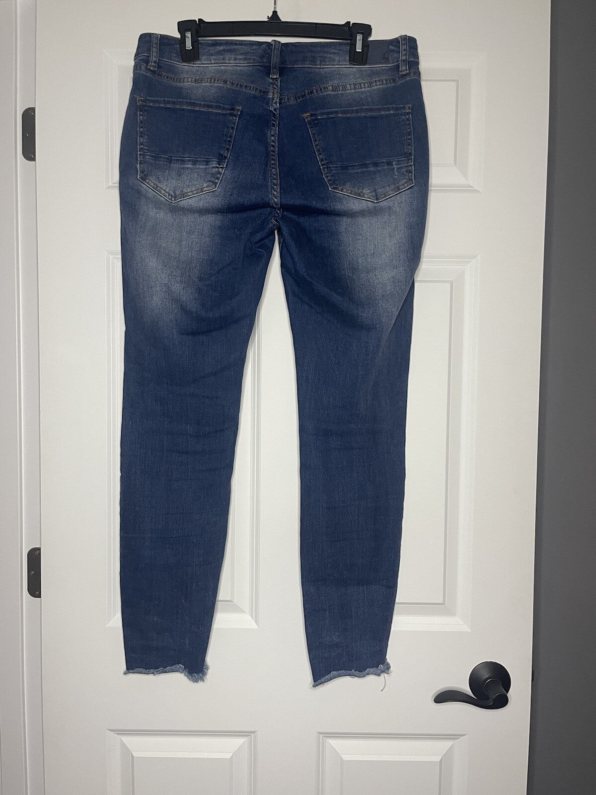 Resfeber skinny boyfriend jeans size 12 destroyed blue