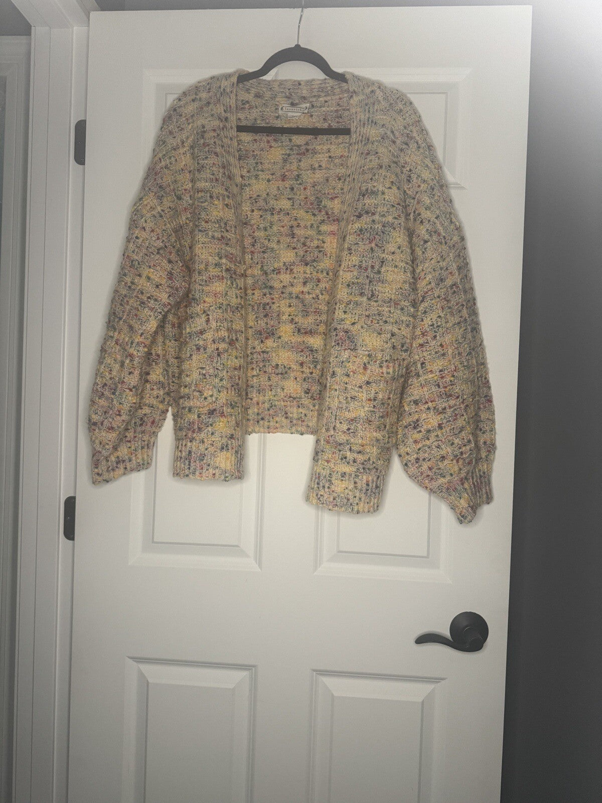 Loveriche Knit Cardigan 1xl Multi Yellow Blue Orange Pink Purple 