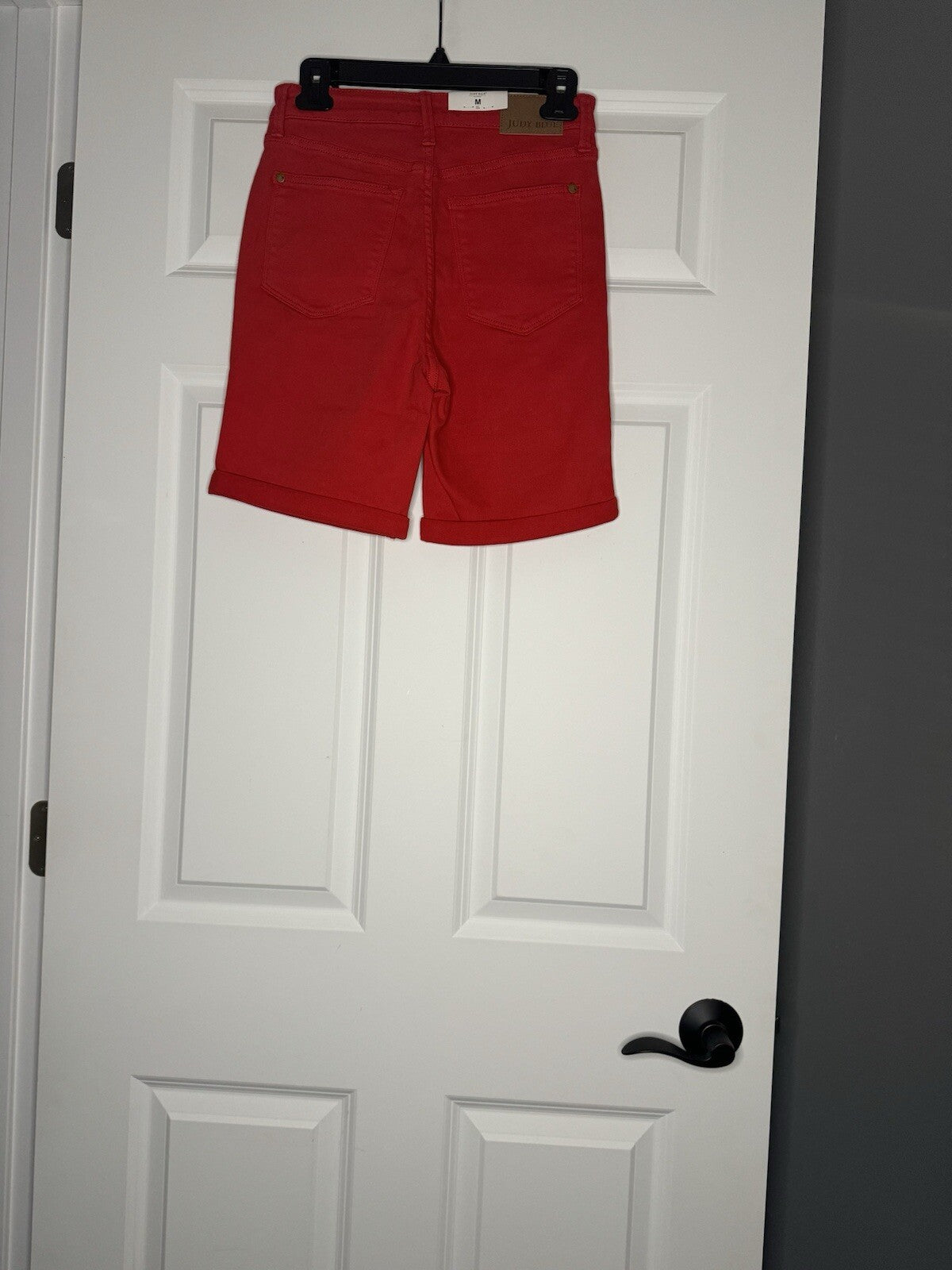 Judy Blue High Waist Tummy Control Top Shorts Medium Red Nwt 