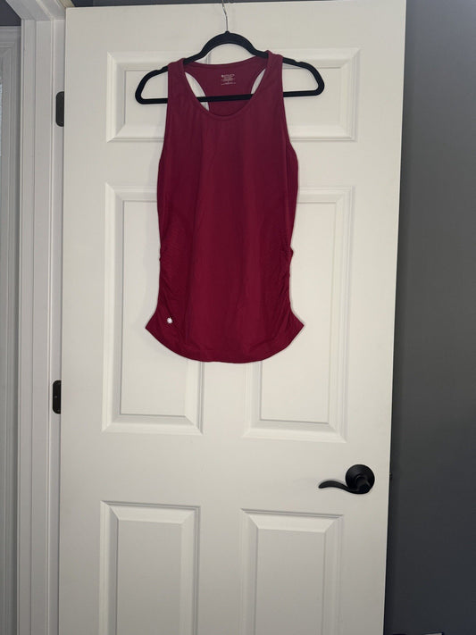Athleta Racerback Tank Cinched Sides Large