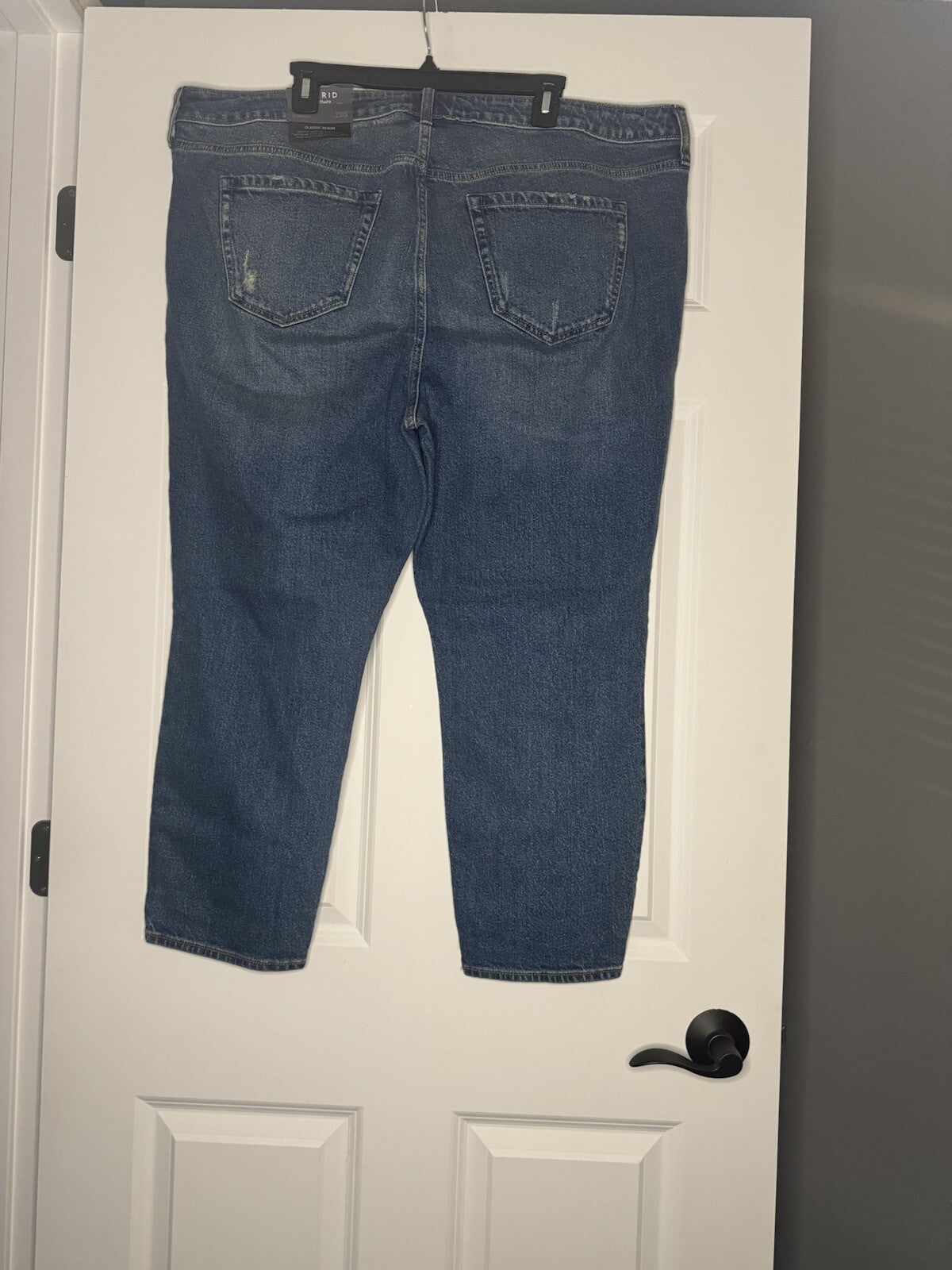 Torrid High Rise Straight Cropped Jeans 20 Short Distressed Blue Nwt 