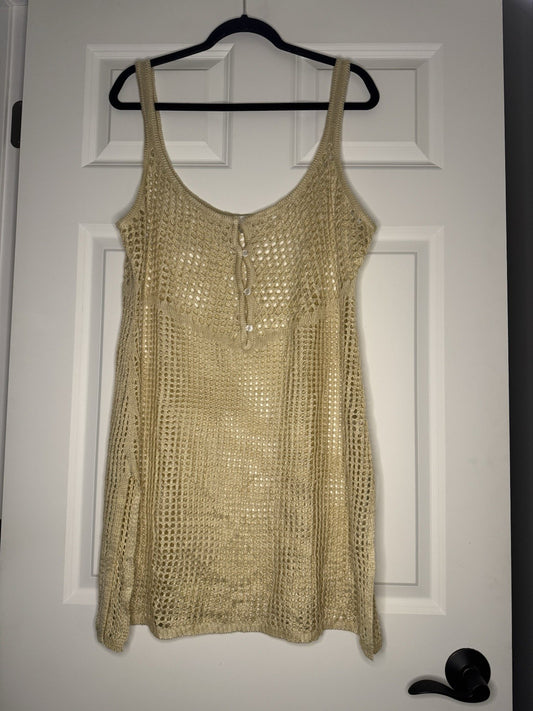 Venus Tan Mesh Swimsuit Cover 1x New Without Tags 
