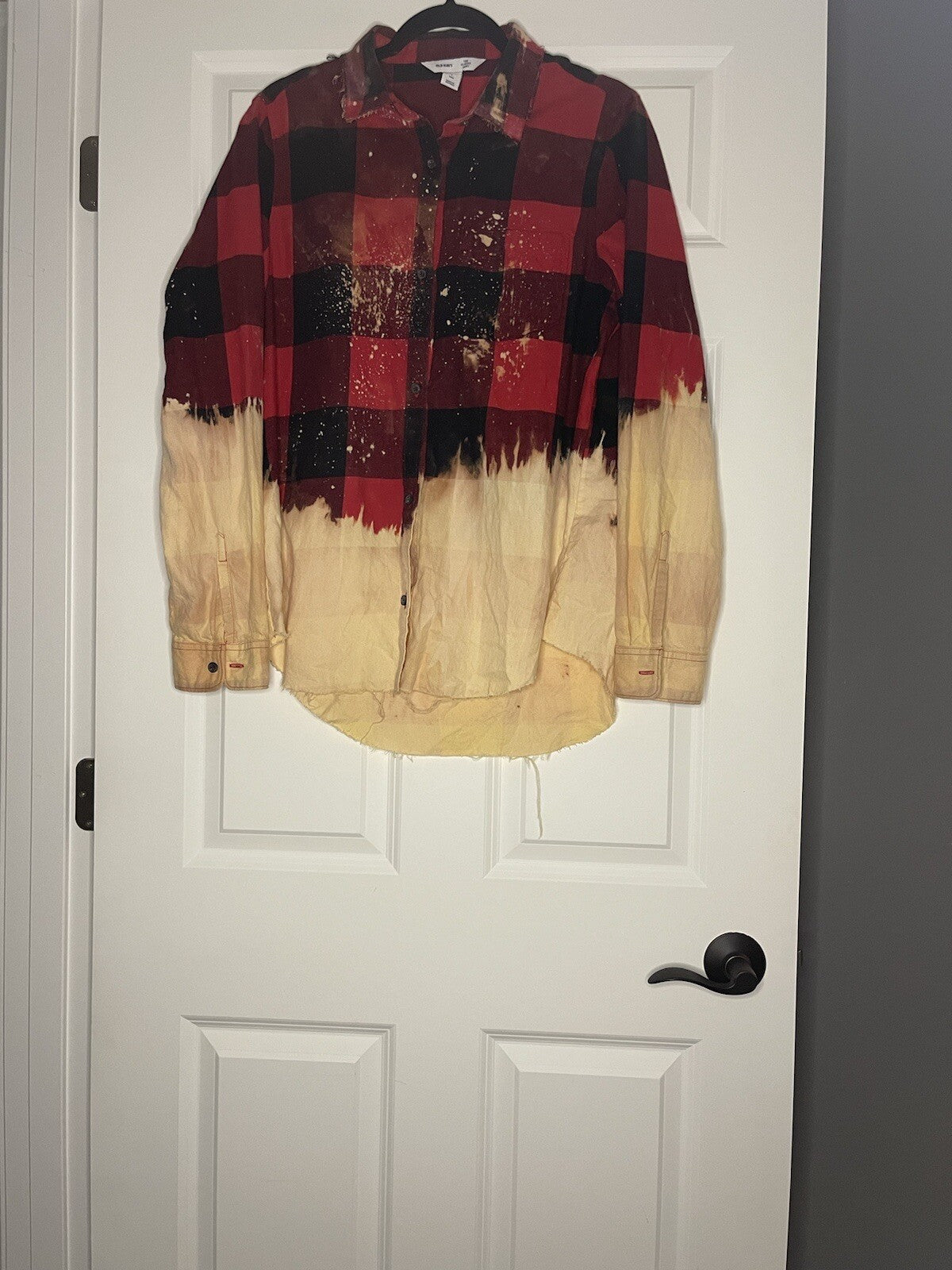 Morgan Wallen Bleach Distressed Button Down Large Tall 