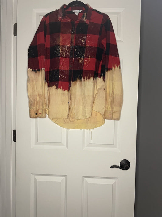 Morgan Wallen Bleach Distressed Button Down Large Tall 