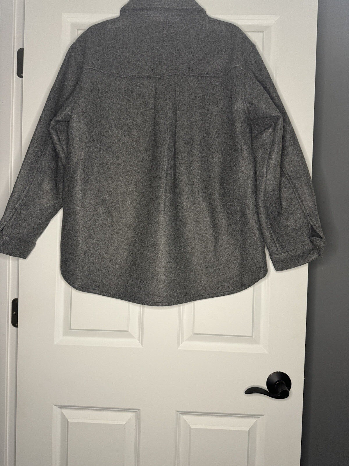 Love Tree Shacket Large Gray 