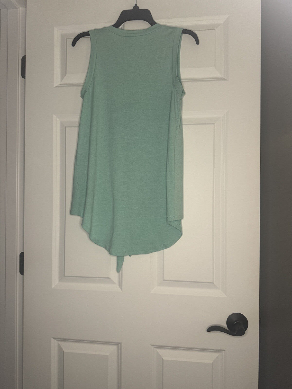 Reb In J 220 Sleeveless Blouse Tie Bottom Small Blueish Green 