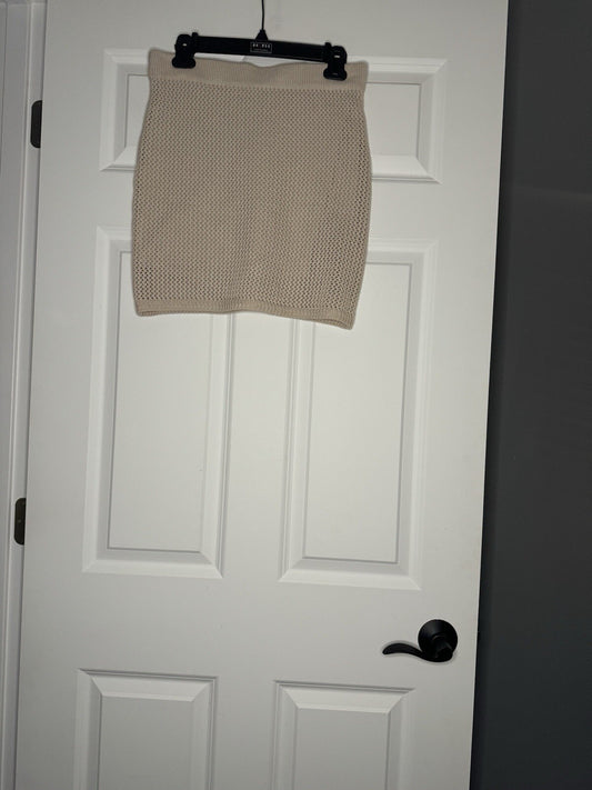 Z Supply Knit Skirt Beige Small Nwt $59.00