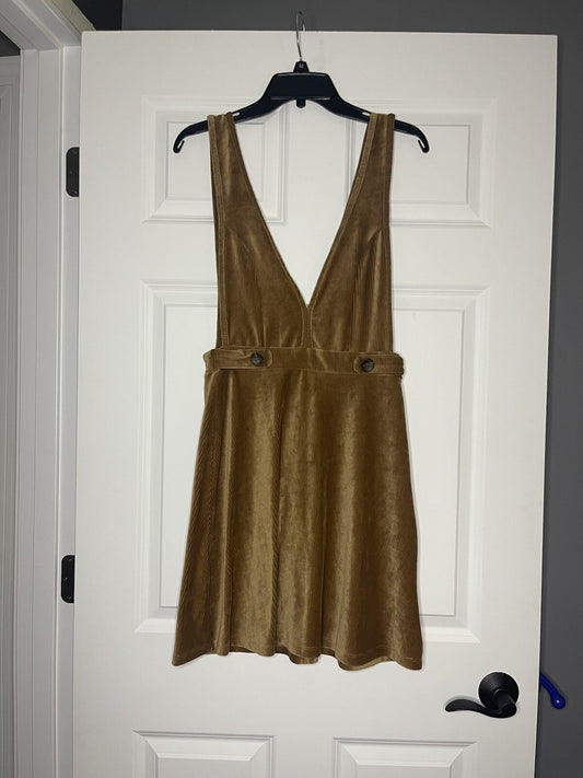 Originality sleeveless brown cord jumper medium 