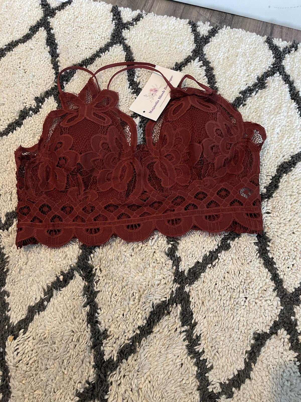 Zenana Bralette Red Large New With Tags