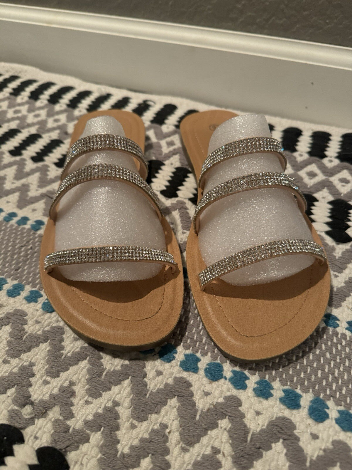 Soda Size 9 Rhinestone Sandals Brand New 