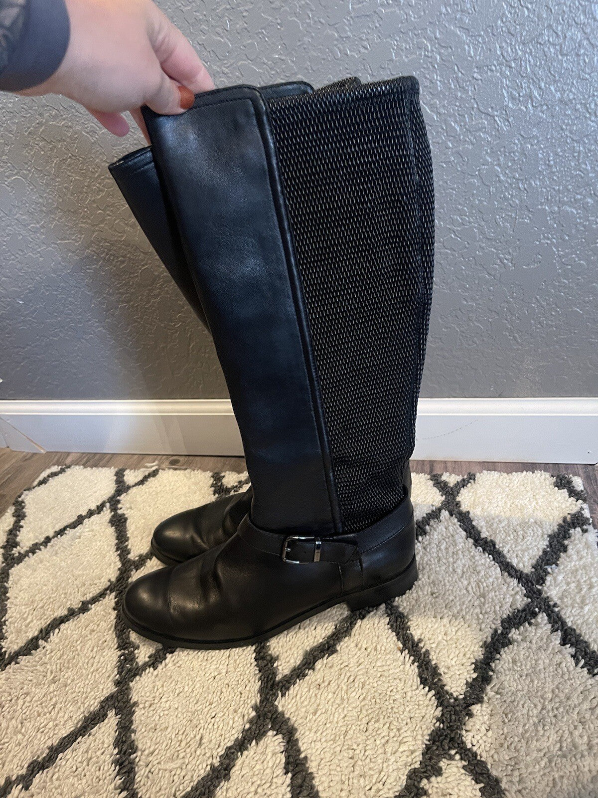 Vaneli Tall Black Boots 9.5 Leather