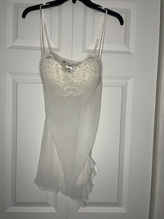 Linea Donatella 2 piece lingerie set large ivory NWT