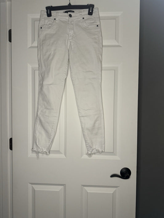 Kut From The Kloth Connie High Rise Ankle Skinny Jeans Size 2 White 
