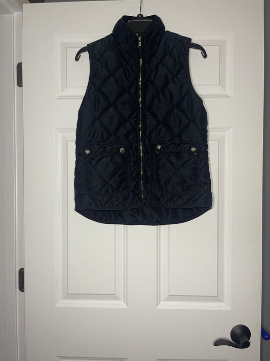 Thread and supply quilted vest small navy