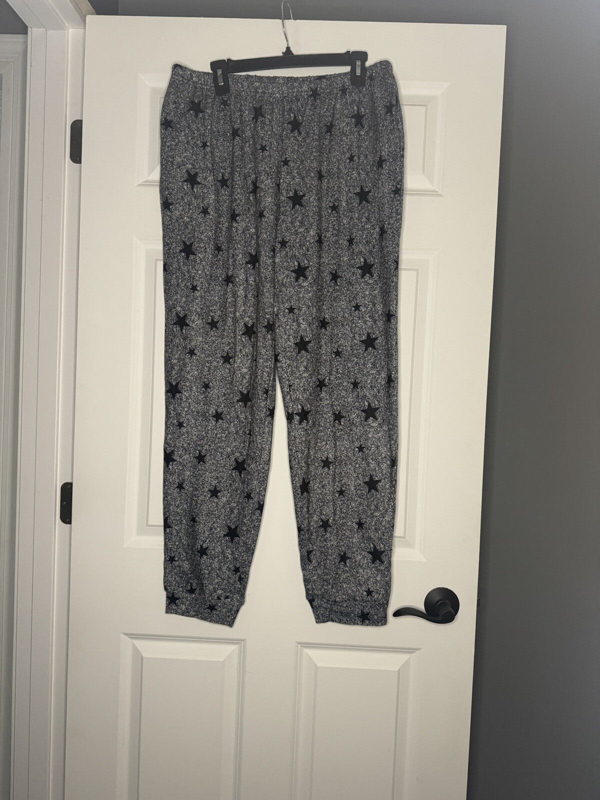 Ekouaer 2 Piece Pajama Set Xl Blue Heathered Star Print