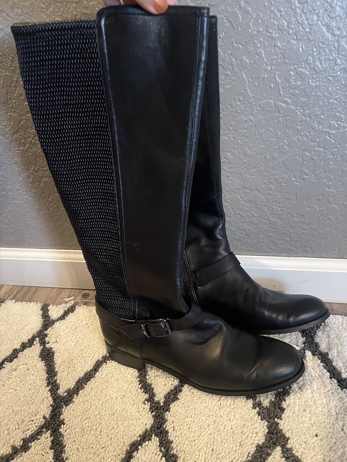 Vaneli Tall Black Boots 9.5 Leather