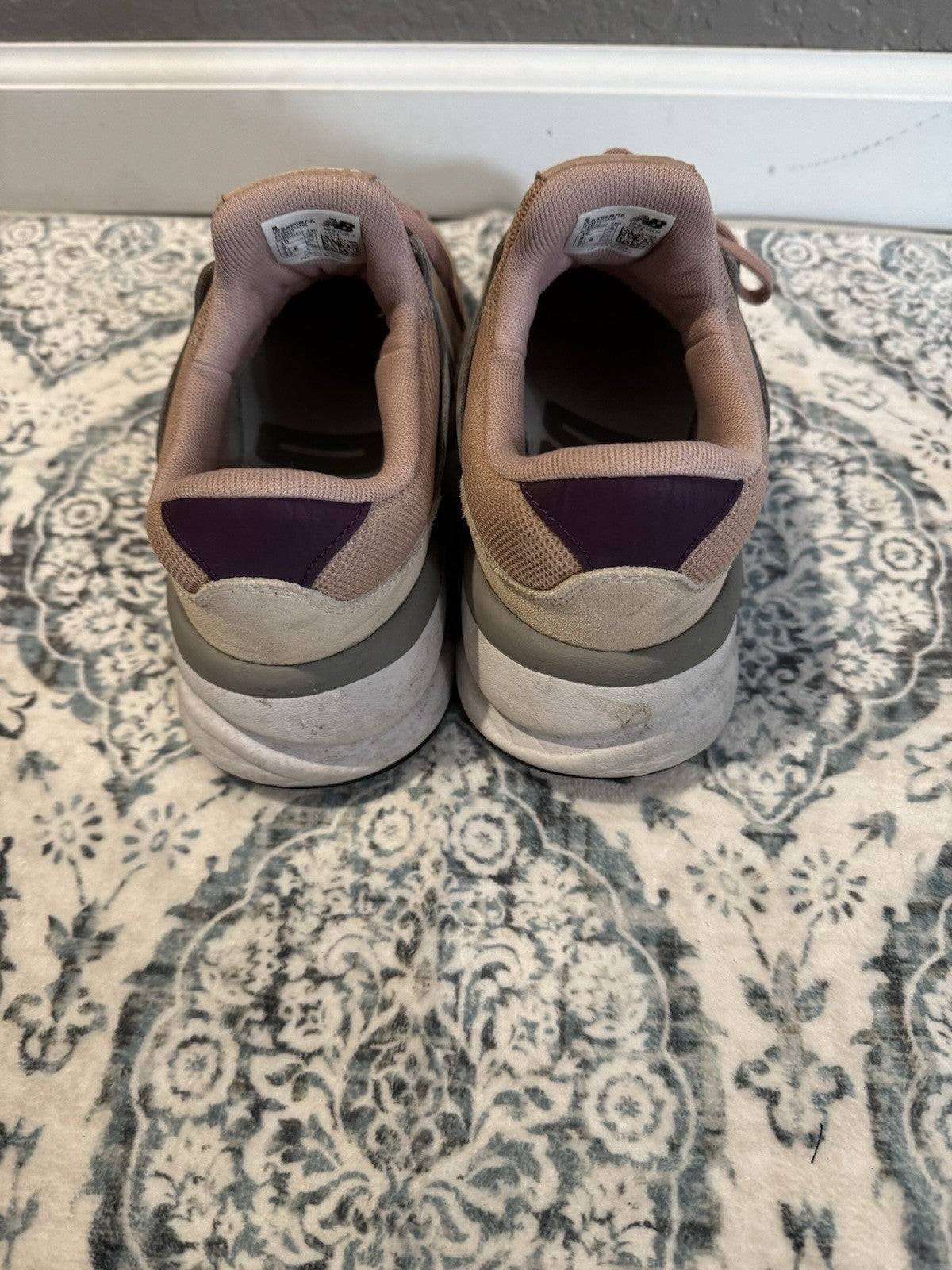 New Balance X-90 Women’s Sneakers Size 10 Mauve Plum White Gray